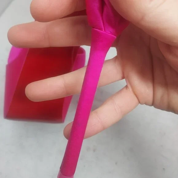 CHRISTIAN LOUBOUTIN Pink Maria Frou Alta Satin Platform Pump Shoe - Picture 9 of 14